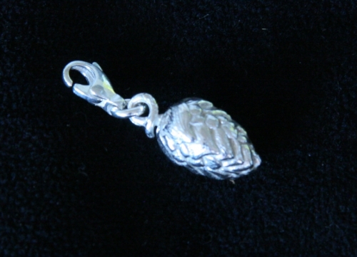 Doldenanhänger Silber  14 mm