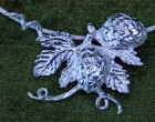 Halsreif mit Doppeldolde aus Silber