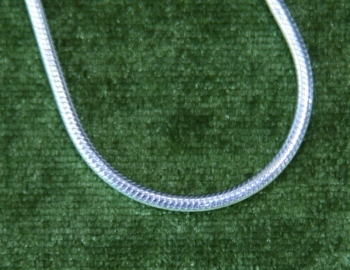 Schlangenkette, silber, 42 cm