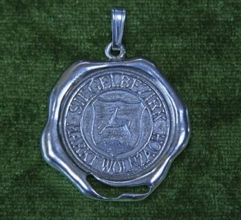 silver seal pendant (30 mm)