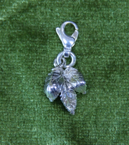 Silver Hopleafpendant (15 mm)
